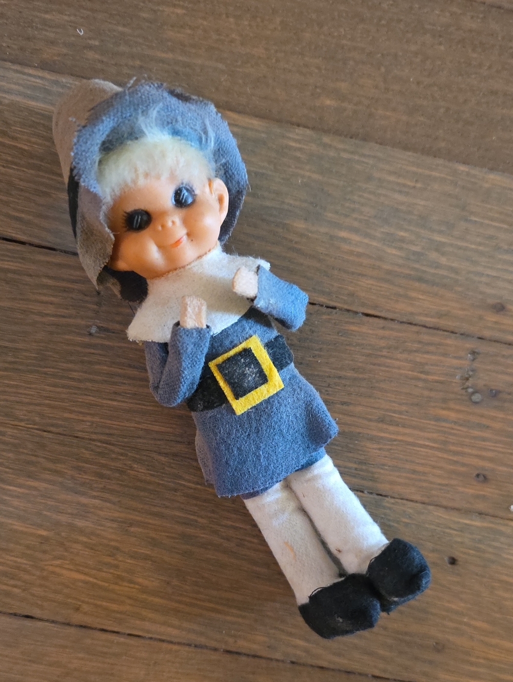 Vintage Mid Century Thanksgiving Pilgrim Pixie